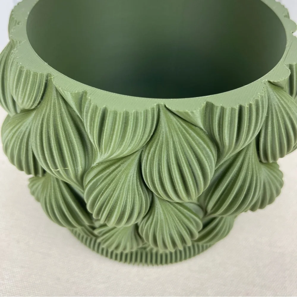 Bold Textured Planter, Ripple Planter Pot, Indoor Flower Pot, Modern Succulents